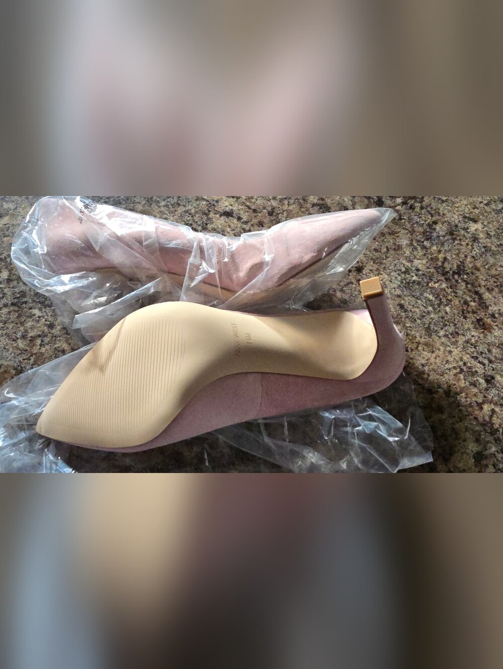 Classic Pointed-Toe Pink Suede Pumps - Picture 5 of 5